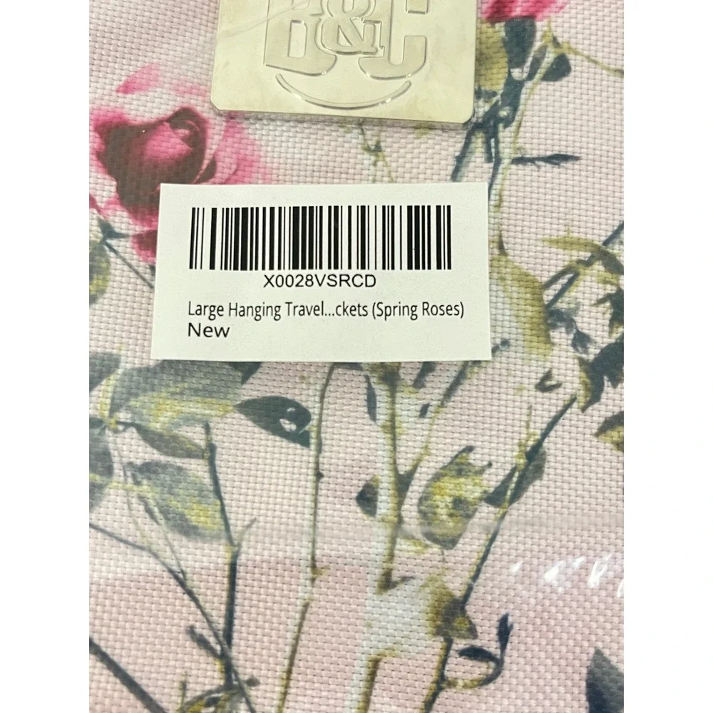 Bang & Carsen Hanging‎ Travel Toiletry Bag Women Large Spring Roses Pink Floral